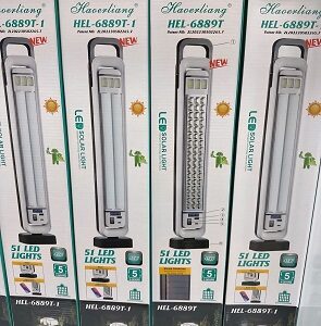 چراغ مهتابی اضطراری لامپ سولار دار HEL-6889T