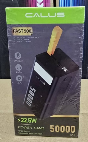 پاوربانک کالوس مدل FAST 500 ظرفیت 50000 میلی آمپر ساعت پاوربانک کالوس مدل FAST 500 ظرفیت 50000 میلی آمپر ساعت