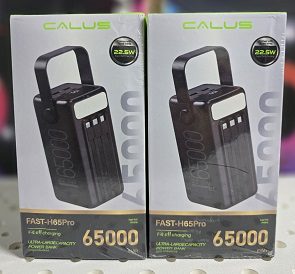 پاوربانک کالوس مدل FAST-H65Pro ظرفیت ۶۵۰۰۰ میلی‌آمپر ساعت