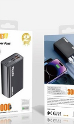 پاوربانک PD و فست شارژ pqbd 30000mAh مدل PQ-PB03 22.5W